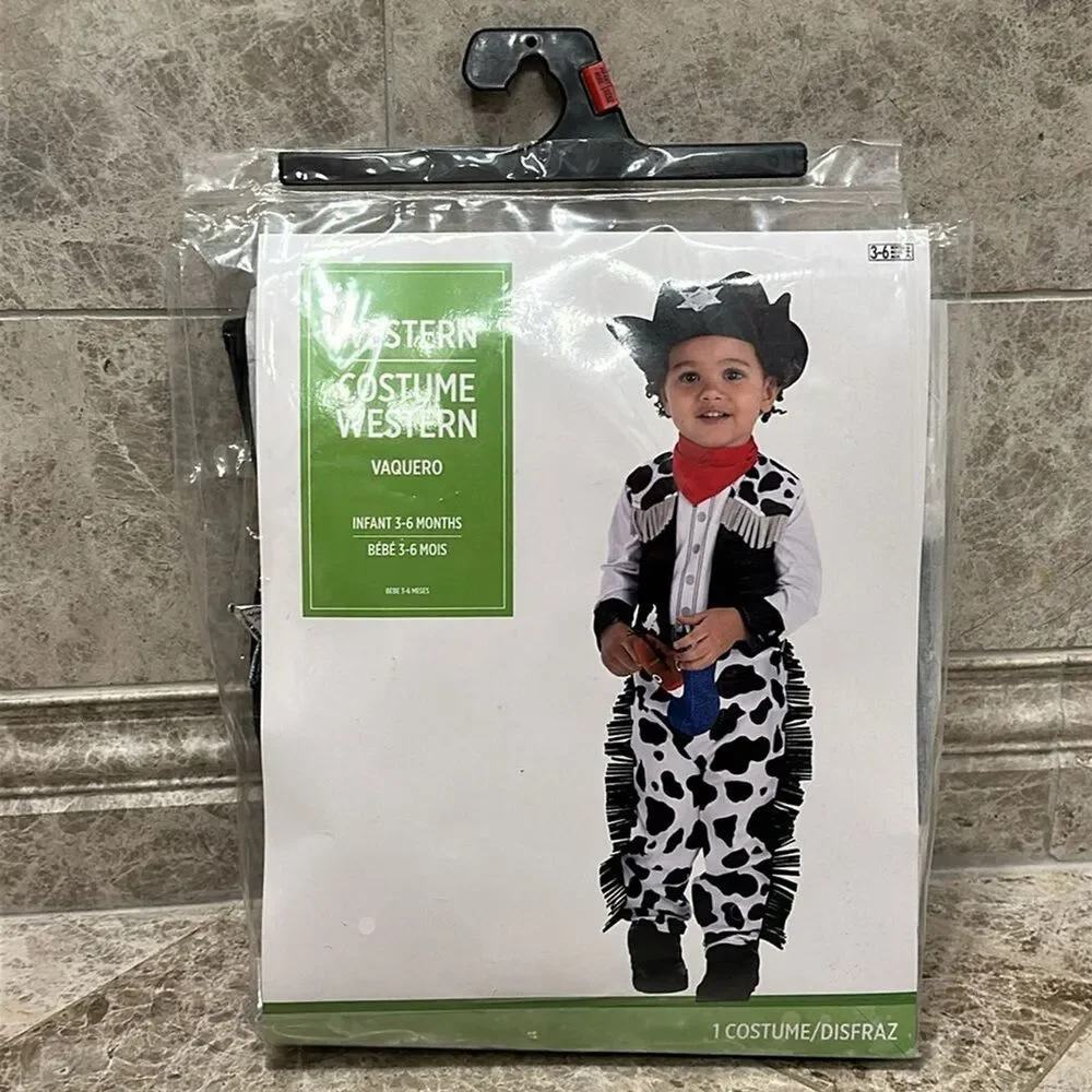 Infant Boy Western Cowboy Halloween Costume NEW Size 3-6 Month - Picture 2 of 6